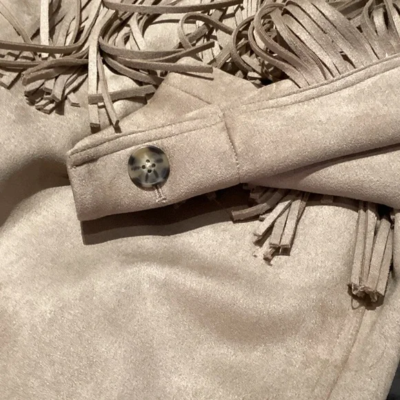 Stradivarius Tan Fringe Jacket - Picture 7 of 7